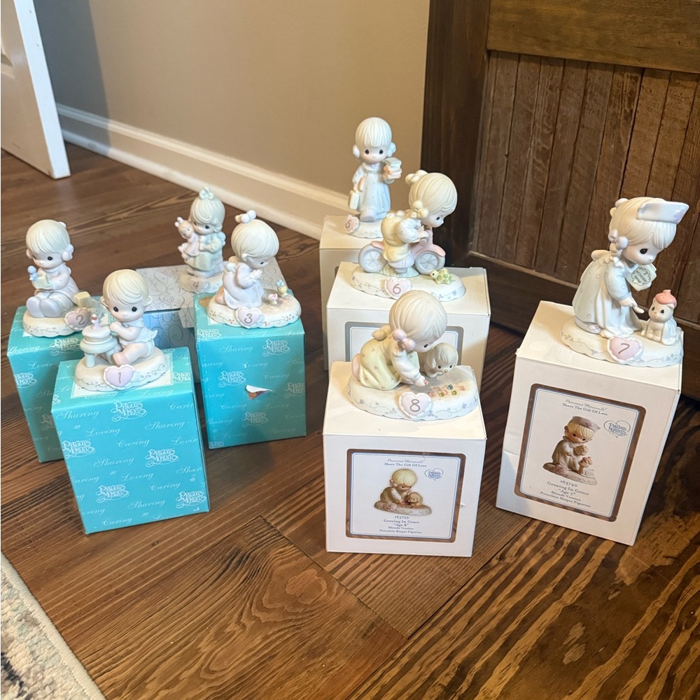 Precious Moments Pastel Figurine Set